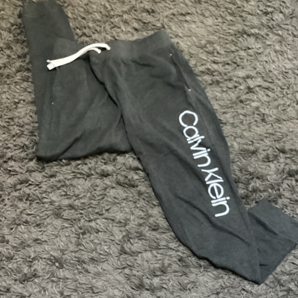 Calvin Klein Charcoal Joggers with White Logo